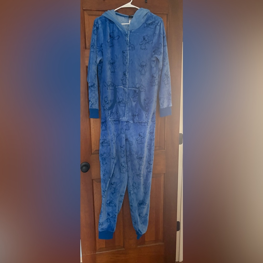 Disney Light Blue STITCH ONESIE!